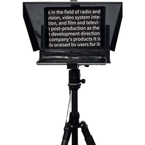 Tablet Teleprompter for 8-13 inch Tablet for Outdoor Interview Speech DSLR Camera Shooting