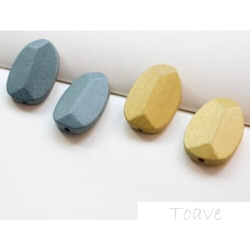 Popular Color Shaped Wood Straight Hole DIY Ear Stud Material Accessories for Autumn and Winter