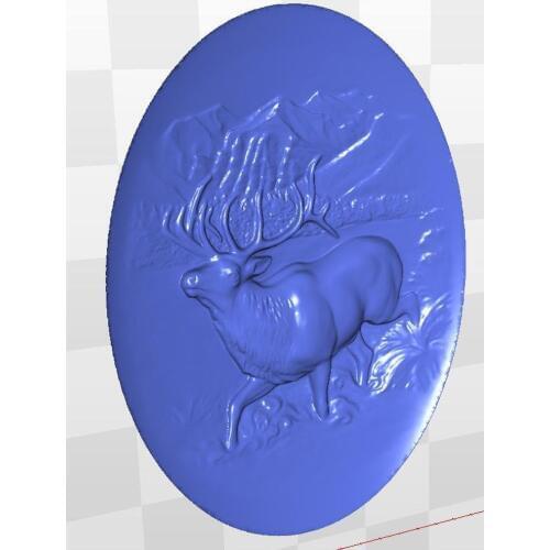 Model deer_2 relief for cnc in STL file format 3d artcam