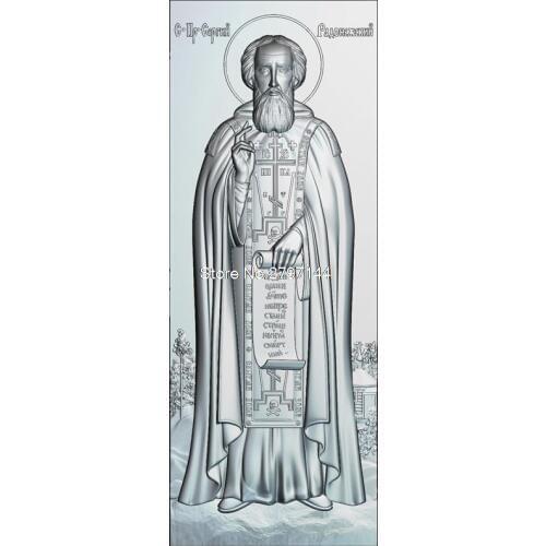 Saint_Patrik 3D model relief figure STL format Religion 3d model relief for cnc in STL file format