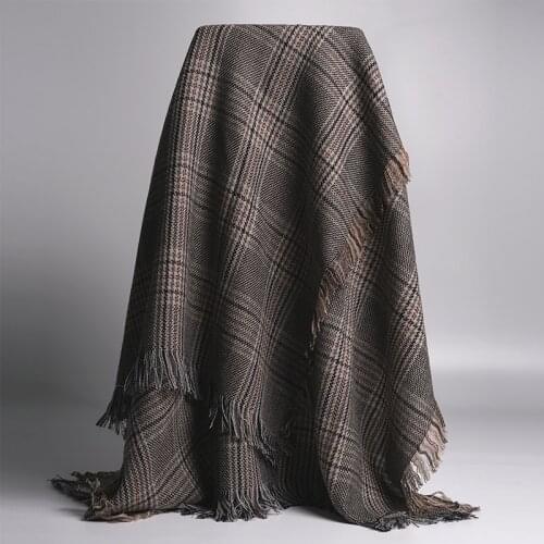 Pure lamb cashmere loose beard Yang Mi the same wool scarf, female shawl, dual-use super large warmth and versatile fashion