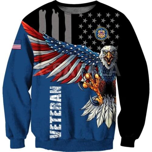 USA Navy Veteran Flag 3D All Print Plus Hoodie 2 Man Women Harajuku Outwear Zipper Pullover Sweatshirt Casual Unisex Jacket