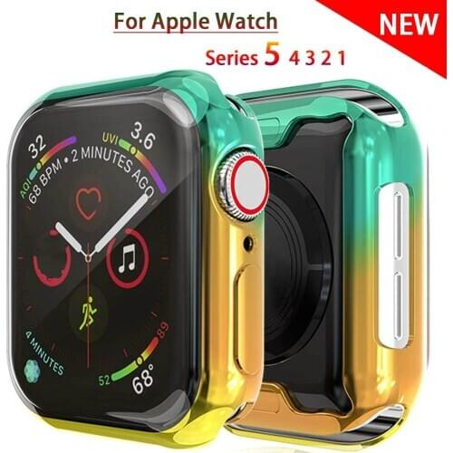 TPU Soft Watch Cover case For Apple Watch series 6 5 4 case 44mm 40mm Slim TPU case Protector for iWatch 6 5 4 44mm protective