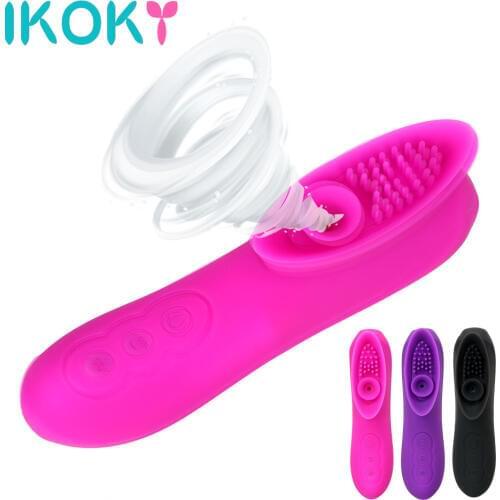 IKOKY Nipple Sucker Vibrator Blowjob 12 Mode G-spot Vagina Massager Female Masturbation Sex Toys for Women Clitoris Stimulation