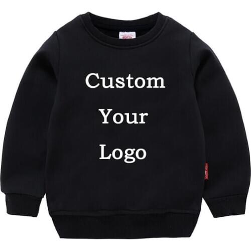 WGTD Cutom Your Image 2D Printed Boys Girls Sweatshirt Baby Autumn Winter Hoodies FOR Customers Products