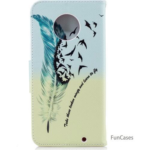 Giraffe Flip Phone Case sFor Ajax Moto G6 Plus Card slot Case Mobile Floral Telefon Aksesuar Case For Motorola G6 Plus Movil Cas