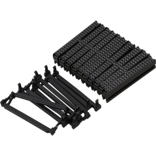 10 Pcs Black Dual Row 40 Pin IDC Socket Connector Female Header FC-40P