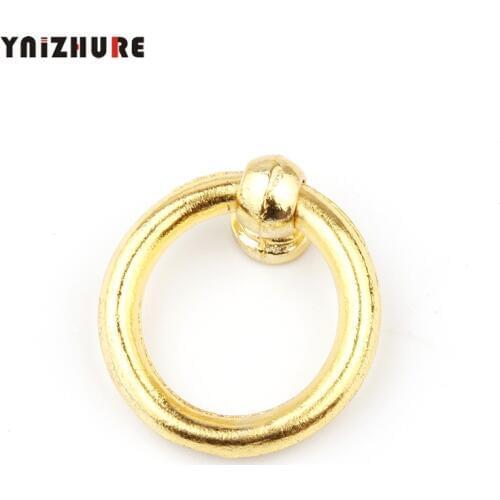 2PCS 32*32mm Antique Hardware Jewelry Box Hardware Furniture Handle Bookcase accessories Ring Style Drawer Pull Knob