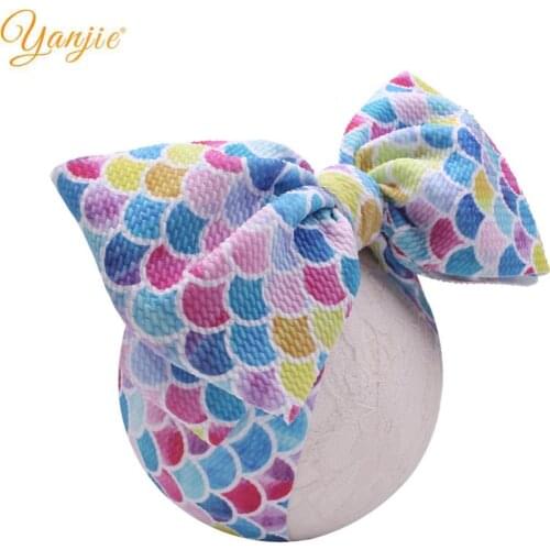 2020 Knot Headband Rabbit Bunny Ears Festival Floral Hair Bows Elastic Hair Bands DIY Hair Accessories For Girls Nylon Band