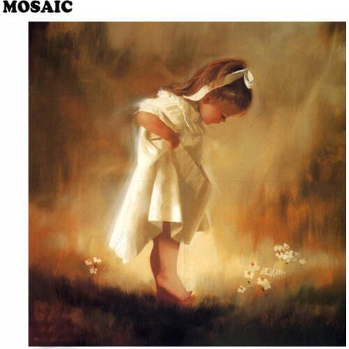 5 diy Diamond Painting,Cross Stitch,angel girl Crystal Needlework Diamond Embroidery Full Diamond mosaic Decorative gift E36