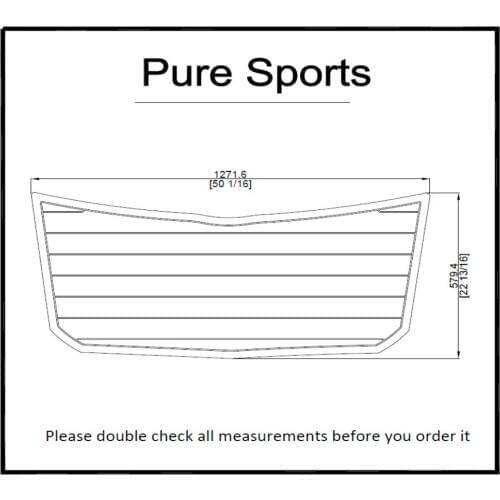 Pure Sports Swim Platform Pad Boat EVA Teak Decking 1/4" 6mm