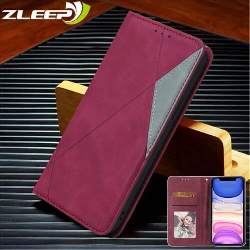 Business Leather Flip SE 2020 Case For iPhone 12 Mini 11 Pro XS Max XR X 6 6S 7 8 Plus Card Slot Magnetic Phone Bags Cover Etui