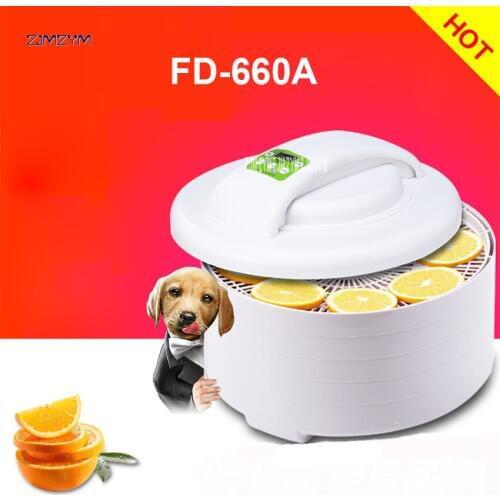 FD-660A Home electric food meat fruit vegetable herb dehydrator dryer jerky dehydrator drying machine oven dehumidifier 0-250W