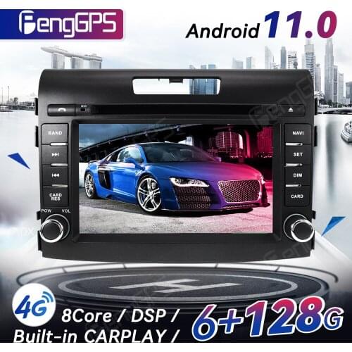 Android 11.0 DVD Player For Honda CRV 2012-2016 Touch Screen GPS Navigation Multimedia Headunit 4G+64G Carplay DSP PX6 IPS OBD2