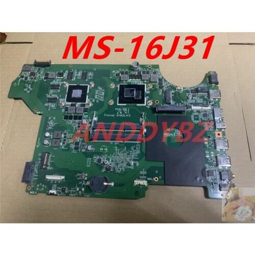 MS-16J31 VER 1.0 FOR MSI MS-1631 MS-1793 GP62 2qf-094xes GP72 MOTHERBOARD WITH I7-5700H CPU AND GTX950M Graphics 100% working OK