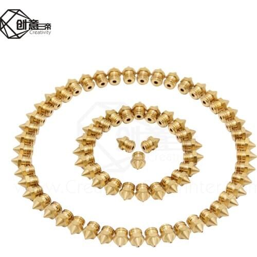 Brass CR-X 2 in 1 out 3d Printer Nozzle 0.4/0.6/0.8mm Extruder Print Head Nozzle 3d Printer Part For CR-X 3D printer parts
