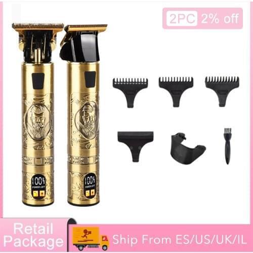 Hair Clipper Baldheaded Hair Trimmers Electric Cordless Shaver Barber Hair Cutter Beard Trimmer Shaving Machine Trimmer For Men