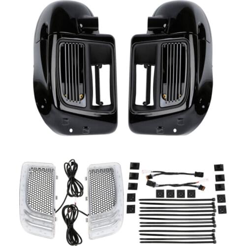 Motorcycle Lower Vented Leg Fairing For Harley Touring Water-Cooled Models Road King Electra Glide Street Glide 2014-2020 18