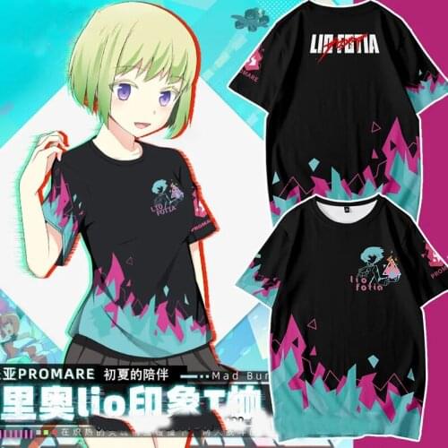 New PROMARE Cosplay T-shirt Six t-shirt terylene Summer Kids 3D Printing Tops Tees