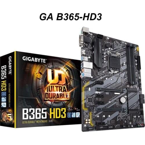 NEW For GIGABYTE GA B365 HD3 Motherboard LGA 1151 DDR4 For Intel B365 B365M USB3.0 PCI-E X16 3.0 Desktop Mainboard