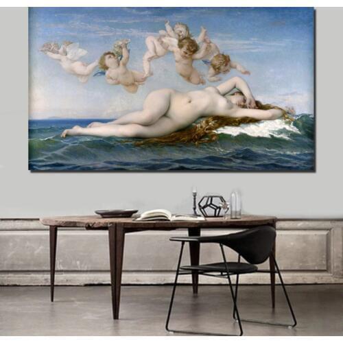 Wallpaper The Birth Of Venus Canvas Painting Prints Living Room Home Decoration Modern Wall Art Oil Painting Posters Pictures