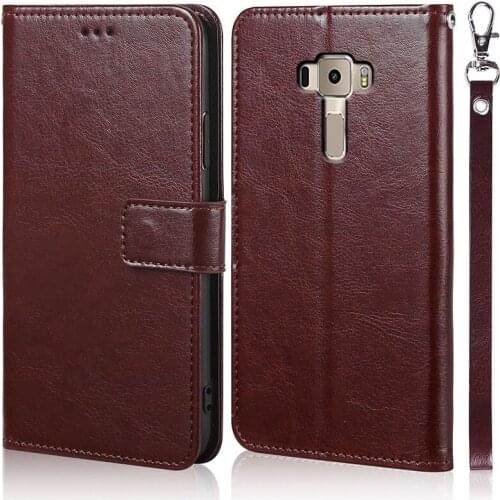 Luxury Leather Flip Book Case for Asus Zenfone 3 Lite ZE520KL Z017D ZF3 Neo/Lite Wallet Stand Case Phone Cover