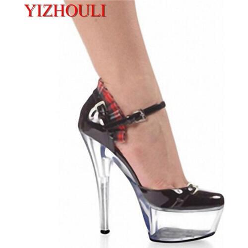 Sexy lace side pumps, 6in heels, 15cm stiletto heels, pole dancing shoes