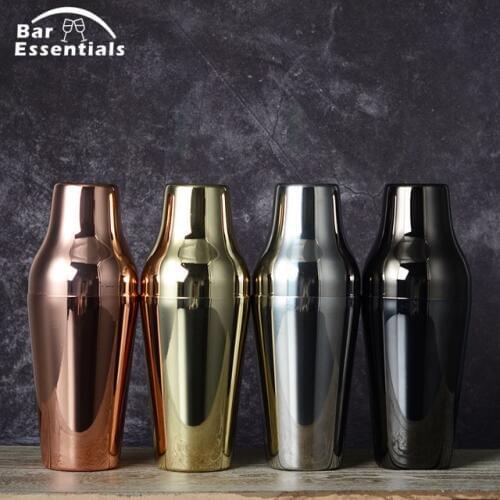 600ml Stainless Steel French Cocktail Shaker Classic and Elegant Bar Cocktail Shaker Bartender Bar Tool