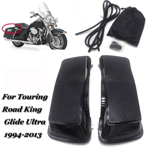 ABS Motorcycle 6x9 Saddlebag Speaker Lids For Harley Touring Road King Glide Ultra 1994-2013 2013 2012 2010 2009 2008 2007 2006