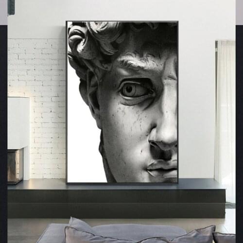 Statue Of David Canvas Paintings On The Wall Posters And Prints Portrait Of David Wall Art Canvas Pictures Home Wall Decoration