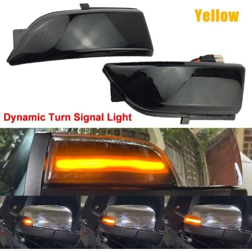 2x Flowing LED Turn Signal Indicator Light for Ford Everest 2015-2019 Ranger T6 Raptor Wildtrak Side Rearview Mirror Lights Lamp