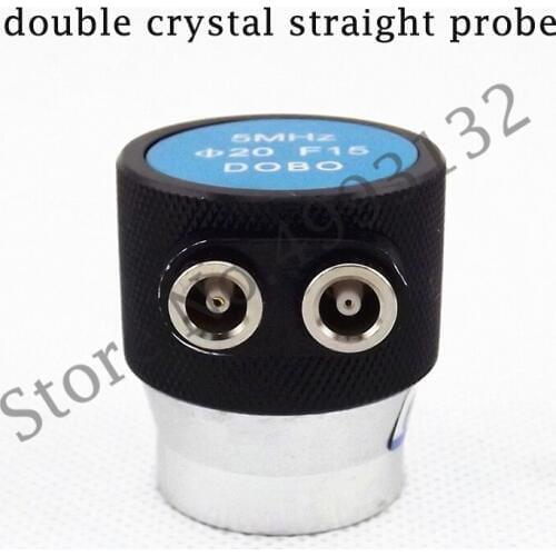 Ultrasonic Double Crystal Straight Probe 5MHZ20F15 Metal UT Non-destructive Testing Flaw Detector Focus Detection Probe
