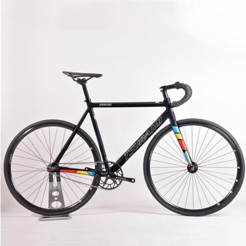 TSUNAMI SNM100 FIXED GEAR BIKE Aluminum alloy Frame 49cm 52cm single speed bike Track Bicycle with bearing HUB V brakes