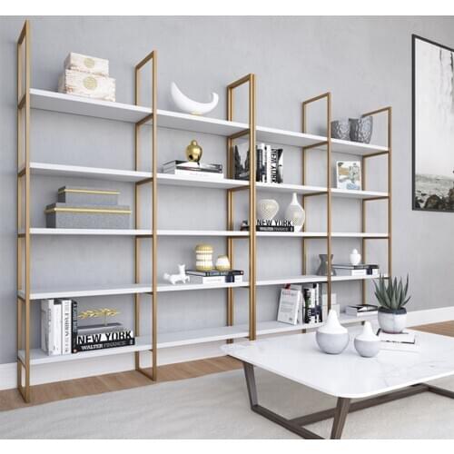 Iron floor display shelf cosmetics shelf Nordic Office Metal bookshelf net red simple flower rack