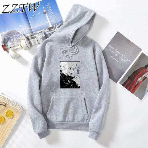 Hoodie Japanese Jujutsu Kaisen Anime Hoodie Tops Harajuku Autumn Graphic Hoodie Fashion Toge Inumaki Tops Cartoon women