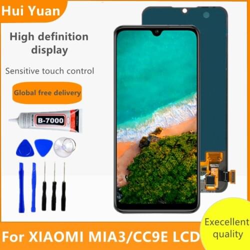 AMOLED Display For Xiaomi Mi CC9E LCD Display Touch Screen Digitizer Assembly With Frame For Xiaomi Mi A3 MiA3 Lcd