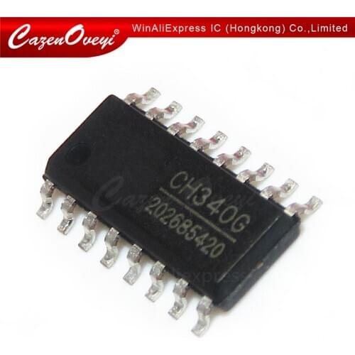 10pcs/lot CH340G SOP-16 CH340 USB serial interface chip new and original In Stock