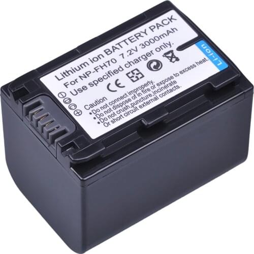 1Pc 3000mAh NP-FH70 NP FH70 NPFH70 Camera Battery for Sony NP-FH30 NP-FH40 NP-FH50 Cyber-shot DSC-HX1 Alpha DSLR-A230 Series