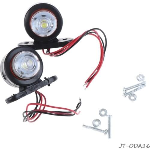 Car Truck Trailer LED Side Marker Light White Red Turn Signal Clearance Light Indicator Lamp For Lorry Van Caravans 10-30V/2Pcs