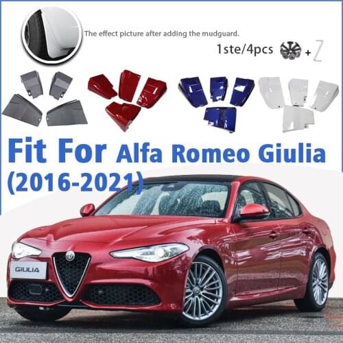 Mudguard For Alfa Romeo Giulia 2016-2021 Front Rear 4pcs Mudflaps Mudguards Car Accessories Auto Styline Splash Guard Fender