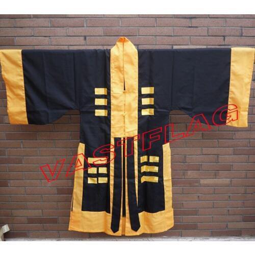 Black Taoist robetaoism clothing priest tai chi uniforms martial arts gownsuit clothes costumes dobok