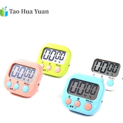 Digital Kitchen Timer Big Digits Loud Alarm Magnetic Backing Stand with Large LCD Display for Cooking Baking Sports Games Tao AA