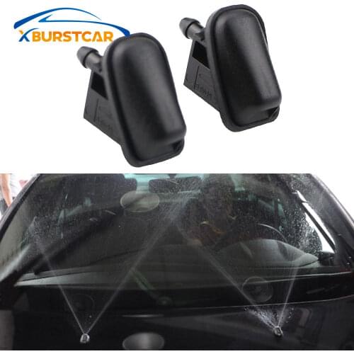 For Ford Focus 2 3 4 MK2 MK4 MK3 Parts 2Pcs Sprinkler Head Car Windshield Wiper Jet Washer Nozzle Fan Shaped Water Spray