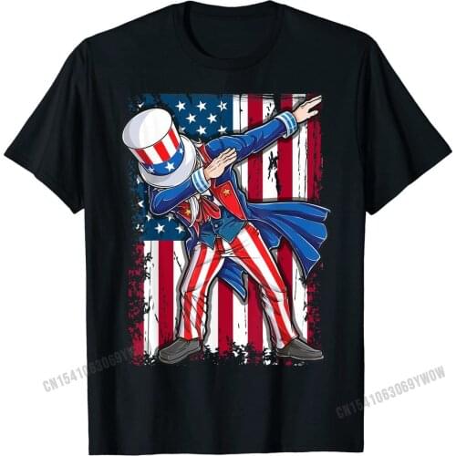 Dabbing Uncle Sam T shirt 4th of July Men Kids Boys Gifts Coupons Mens Top T-shirts Cotton T Shirt