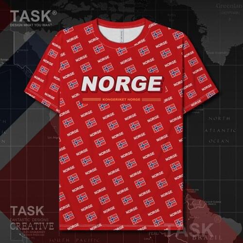 Norway Norge NOR Quick Dry t shirt Fitness shirts tops brands Sportswear gym Short Sleeve t-shirt tracksuit clothes summer
