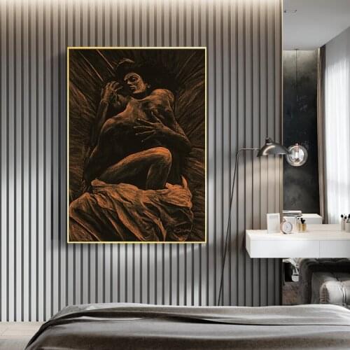 Hug Lover Abstract Oil Painting On Canvas Religious Posters and Prints Wall Art Pictures For Living Room Wedding Decoration