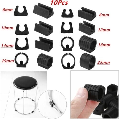 10Pcs Chair Leg Tips Caps U- Type Rubber Furniture Foot Table Chair Leg End Caps Covers Tips Floor Protectors Leg Covers