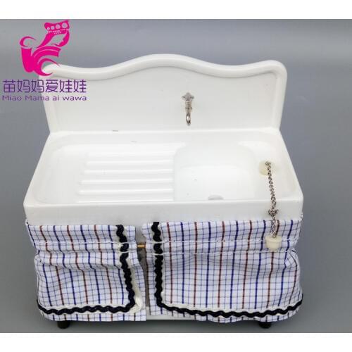 Mini washstand basin for doll house diy use accessories Scene Decoration for bjd doll barbie blyth doll