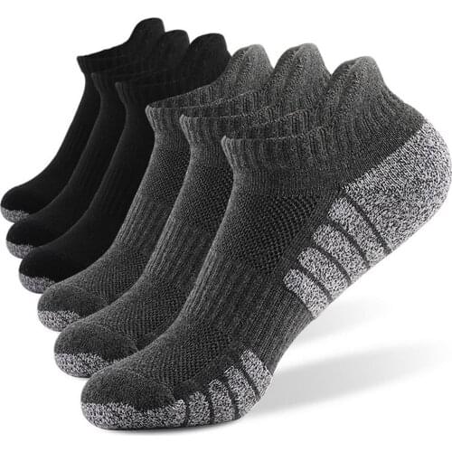 6ps Compression Cotton Men Outdoor Running Women Socks Cycling Riding Bicycle Bike Football Sock Breathable Basketball Sport