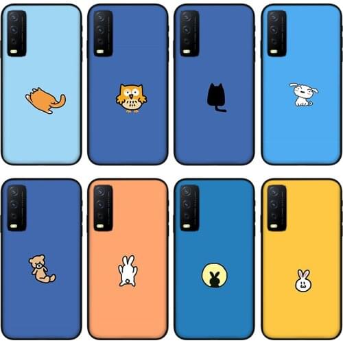 Solid color map Phone case for vivo y30 y50 y53 y52 y31 y53 , Protective silicone case for vivo Y18 Y19 Y15 Y12 Y51 Y85 Y97 Y70s